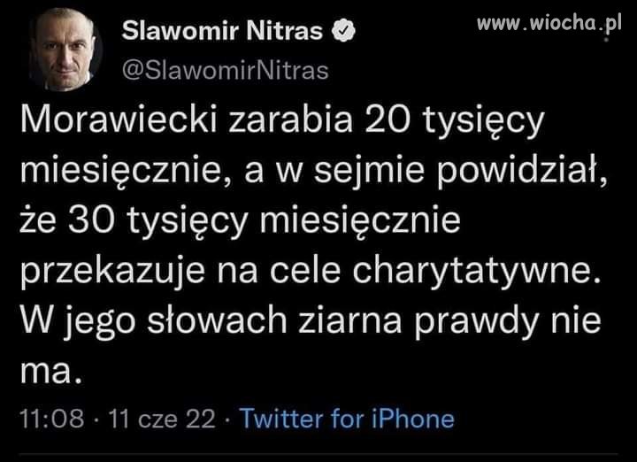 Może następne 20 kradnie i ma to na cele charytatywne i na domowe śniadania,