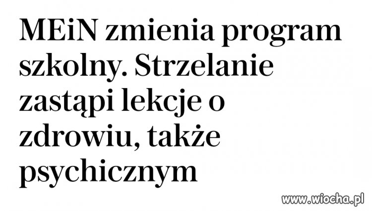 Idiota nie wystarczy, potrzebny psychol z bronią.