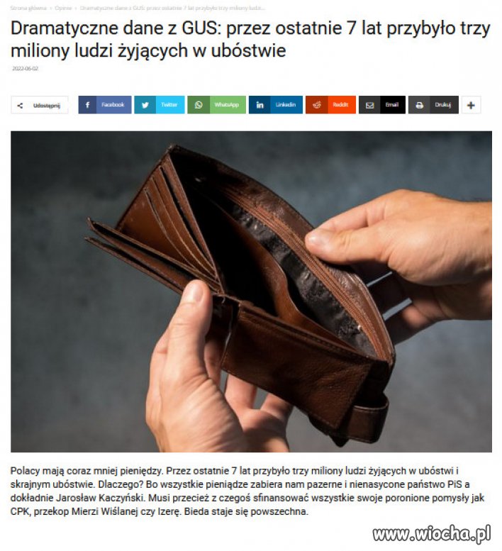 Rezultat 7 lat "Dojnej Zmiany" PiSu...