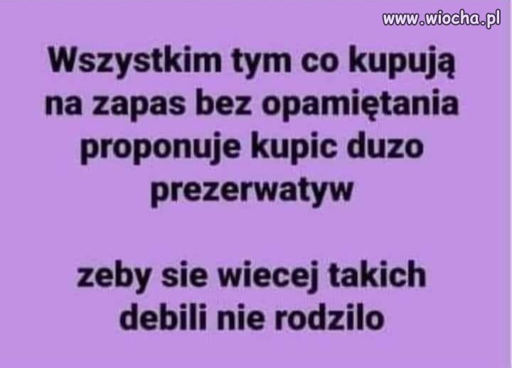 Warto zrobić zapas 