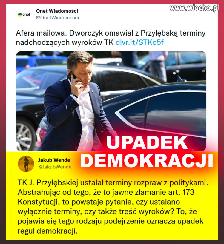 Panie Mecenasie, piszemy Julia P., a nie J. Przyłębska. Niech się już przyzwyczaja.