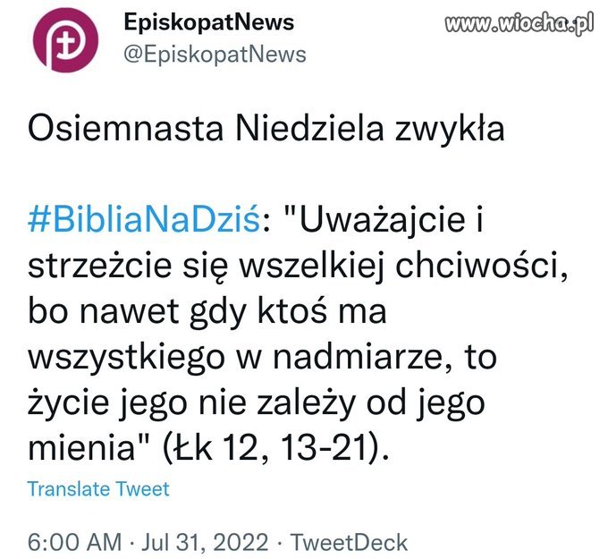 Osiemnasta niedzieeelaaa