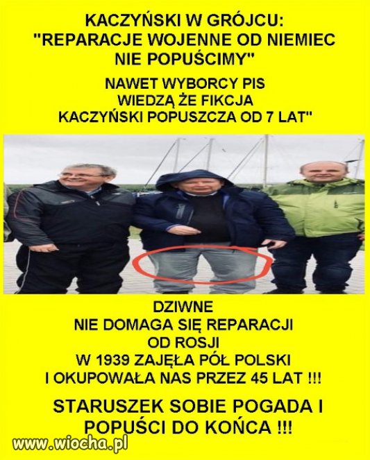 Senilny Jaro, jak zwykle bredzi i szuka nowego wroga!