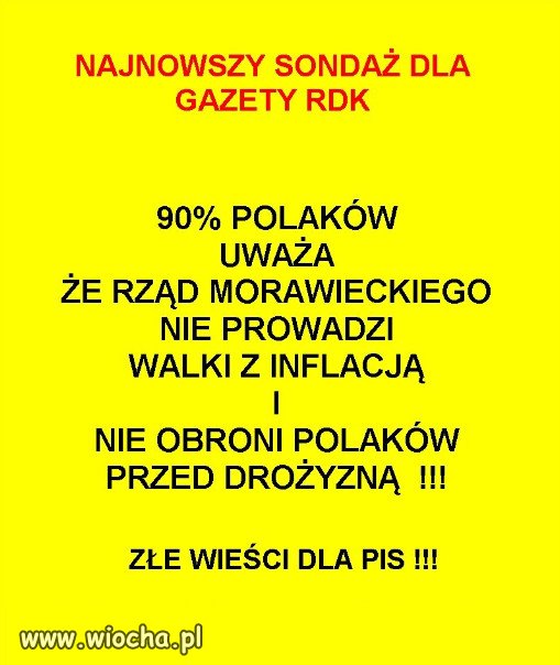 Tak wygląda realne poparcie dla rządów PiSu...