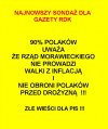 Tak wygląda realne poparcie dla rządów PiSu...