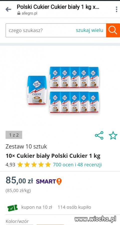 Cukrowa gorączka trwa