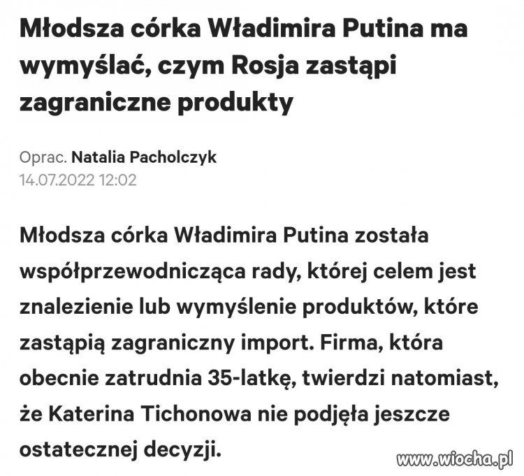Putlerki ulepszają życie raszystów