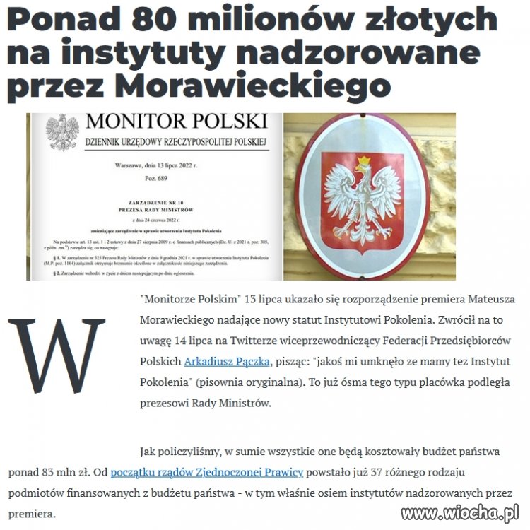 Kolejny sposób wyprowadzania publicznych pieniędzy