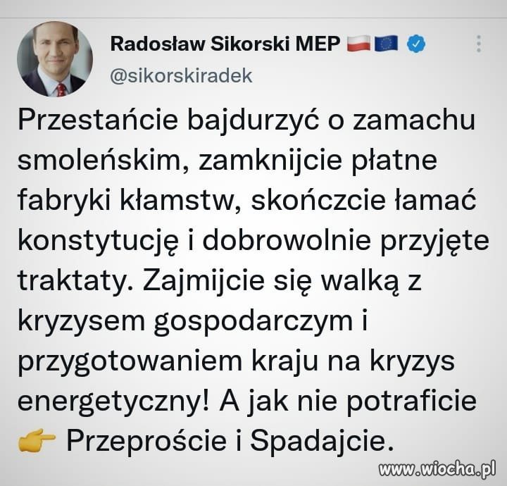 Radosław Sikorski. 