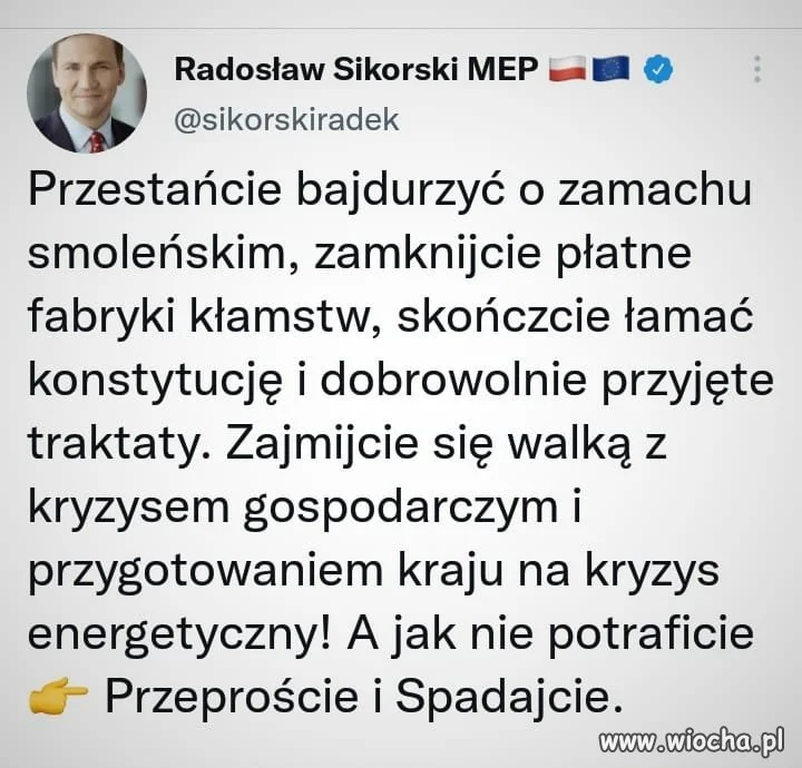 Radosław Sikorski. 