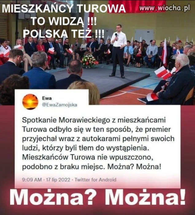 Tak wyglądają spotkania PiSu z "mieszkańcam"...