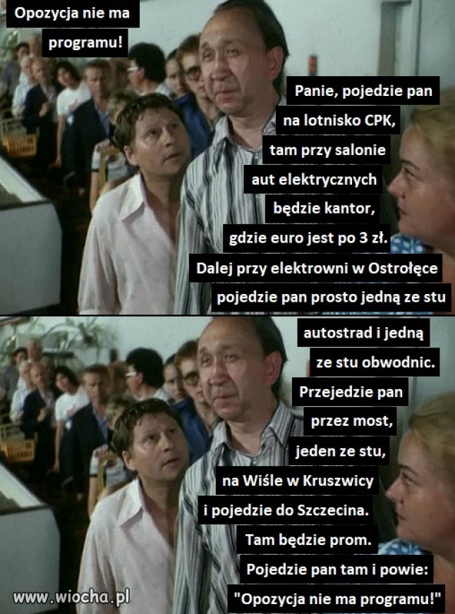 Opozycja nie ma programu!