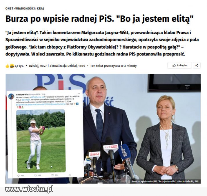 Kiedy snobizm wejdzie za mocno…