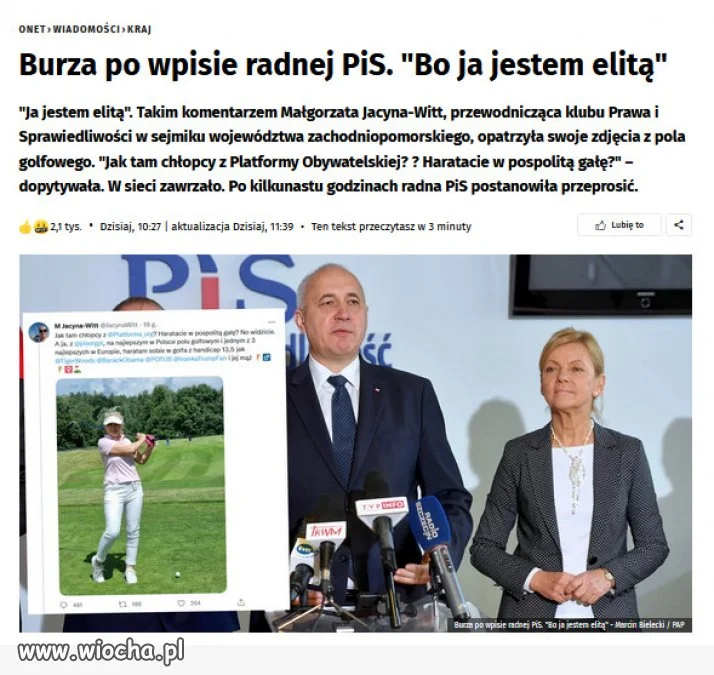 Kiedy snobizm wejdzie za mocno…