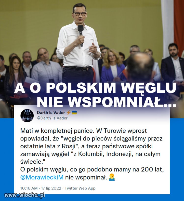 Wydobycie węgla w Polsce się zmniejszyło, ale za to zwiększył się import węgla z Rosji do Polski. Za rządów #PiS był na rekordowym poziomie.