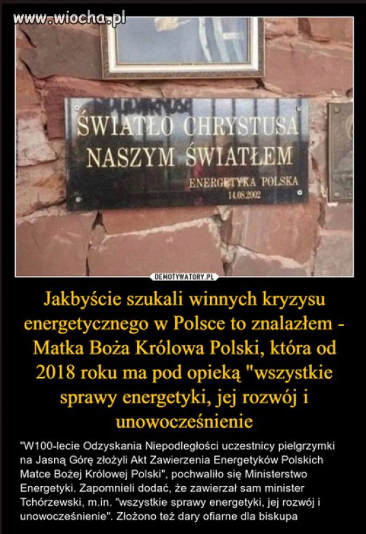 Przypomne ze w Polsce, juz wszystko zawierzone...