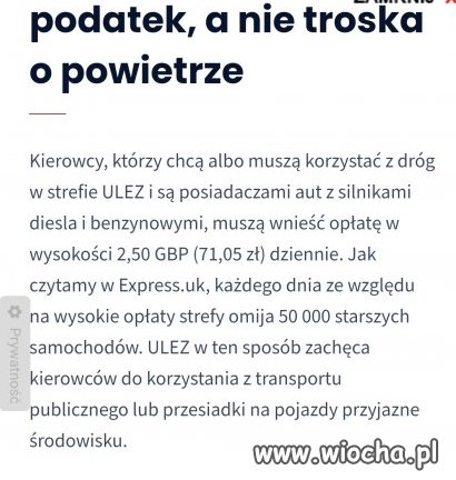 Prezes przeliczał 2.5 gbp = 70zl