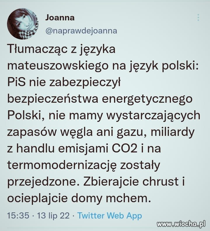 Tłumacząc z języka ...