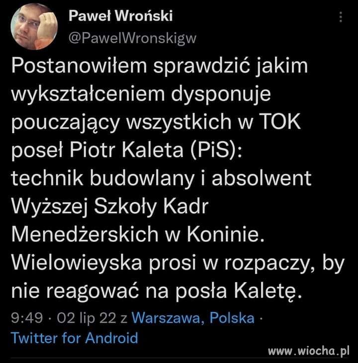 Wykształcenie Kalety (PiS)