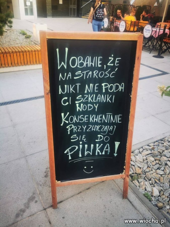 Piwo zamiast wody 