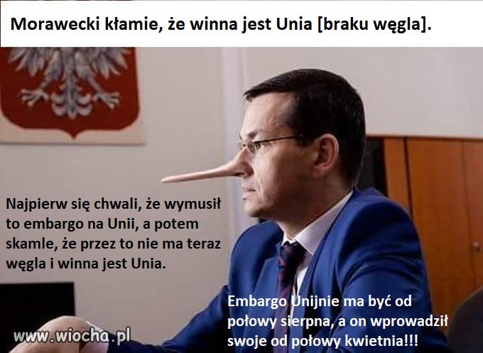 Kłamstwo w sprawie węgla - winny Morawiecki!!!
