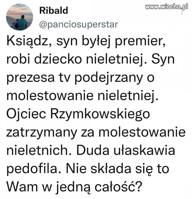 To jest pisowska moralność katolicka