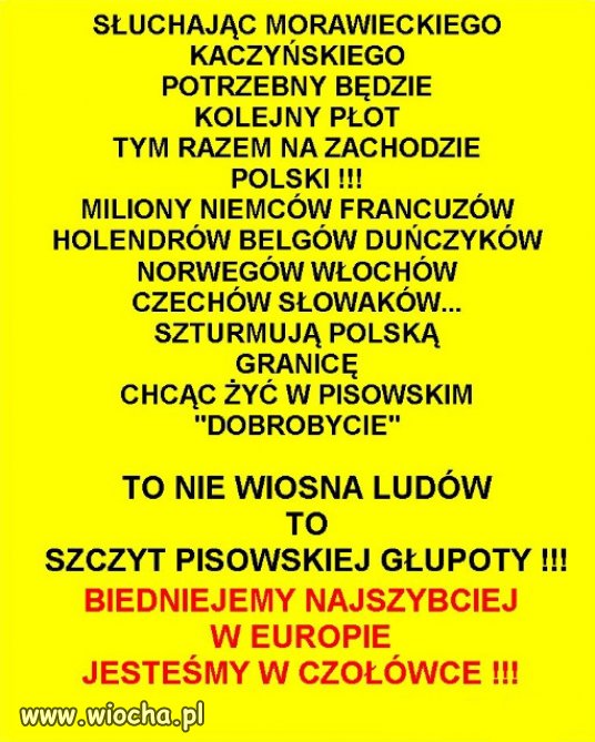 PiS żyje w alternatywnej rzeczywistości...