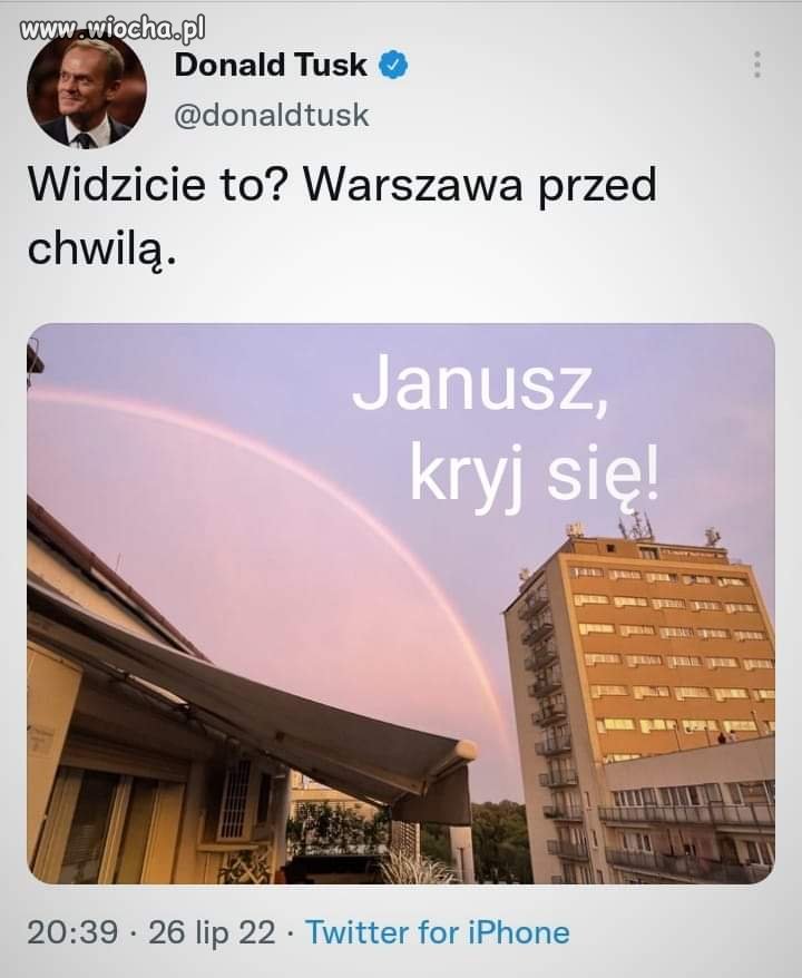 Donald pozdrawia Janusza