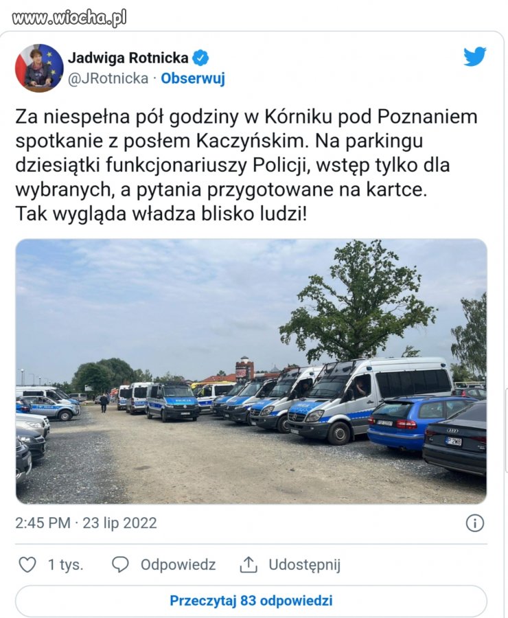 Takie tam kiedy pisowski objazd Polski nie jest...