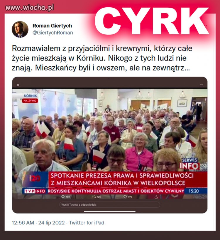 Wstydu nie mają, wozić za sobą lizidupców i udawać że to mieszkańcy odwiedzanej miejscowości