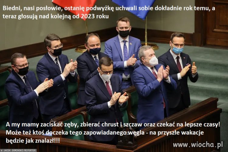 Biedni posłowie - straszna inflacja!