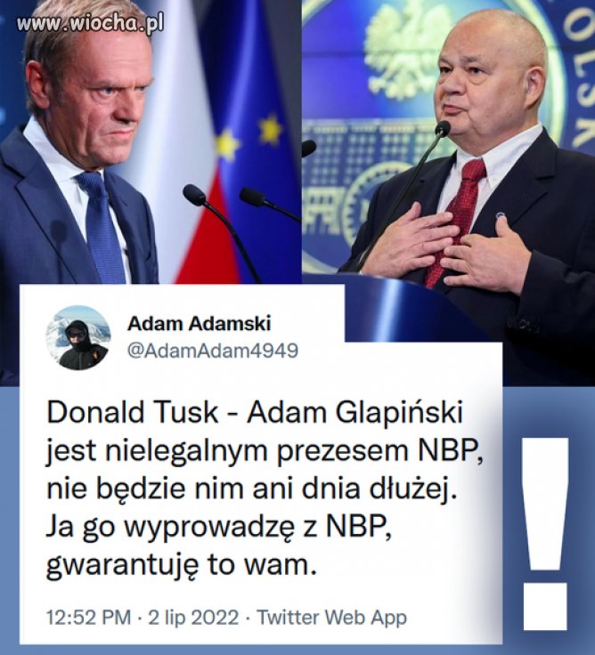 Tusk o Glapińskim
