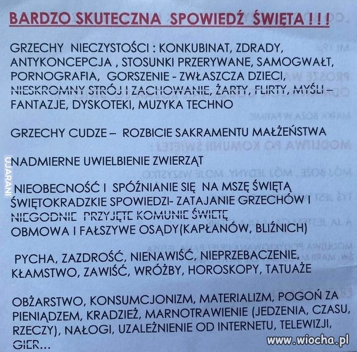 Spowiedź   XXI wiek