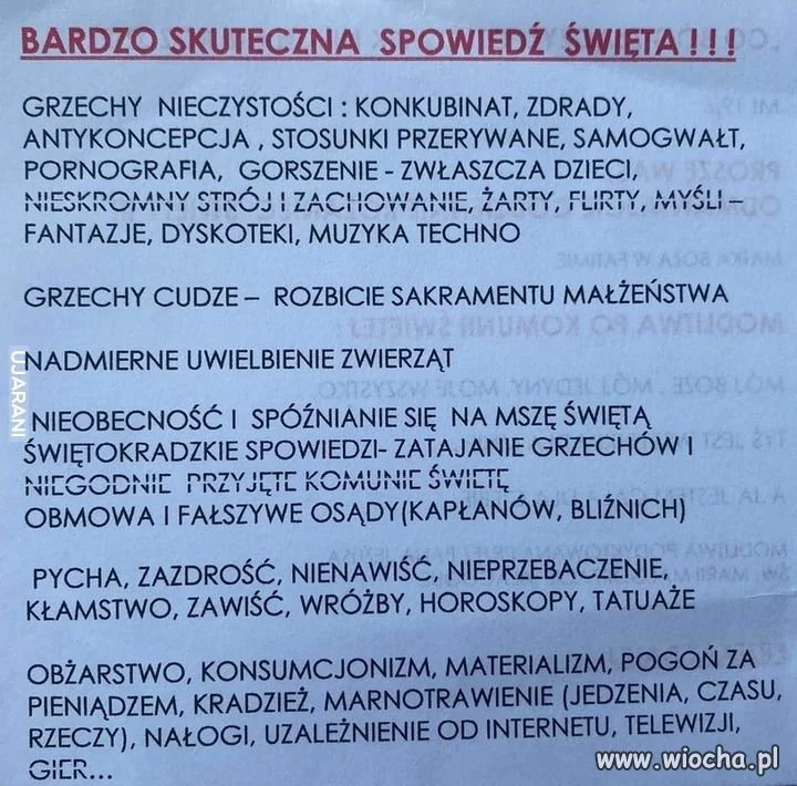 Spowiedź   XXI wiek