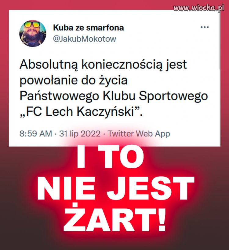 Oczywiście nasuwa się kilka pytań. Sasin będzie trenerem, 