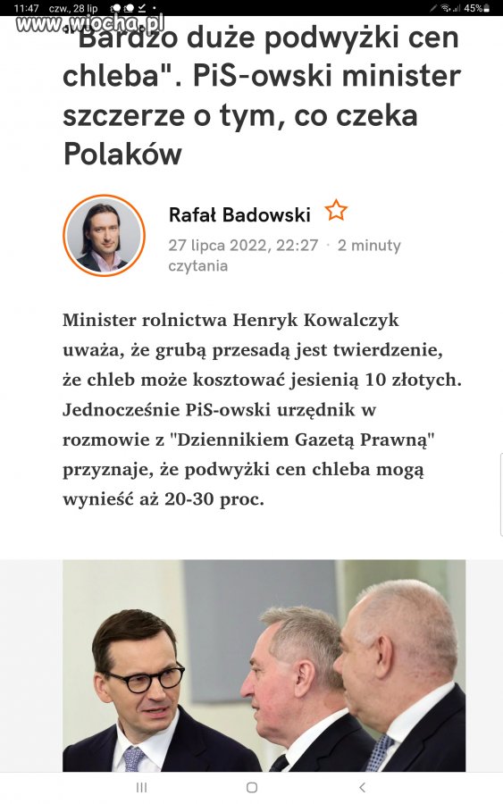 10zł za chleb jesienią jak w mordę strzelił