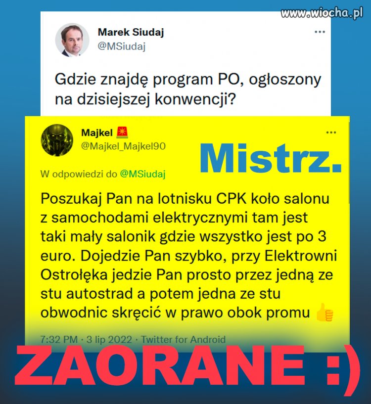 Piękna odpowiedź