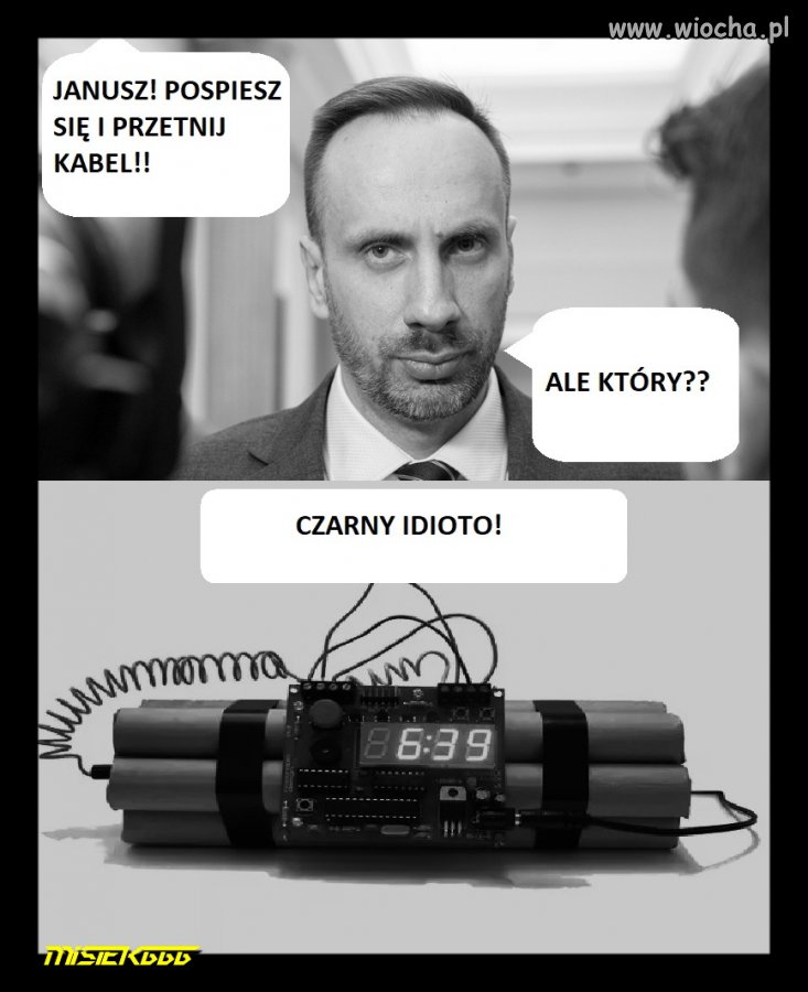 Nie wmówicie mu, że czarne jest czarne...