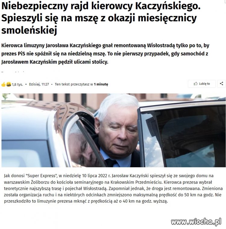 Że się bez wypadku obyło to zawiedzionym bardzo