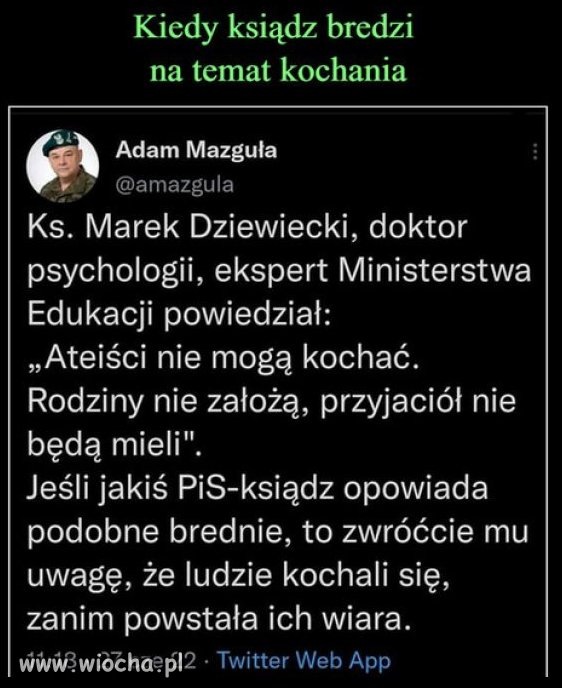 Bo klechy jedyne co potrafia... to bredzic, do maluczkich!