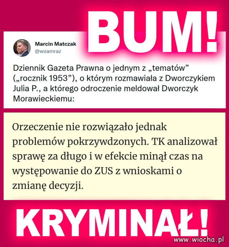 To już jest przestępstwo kryminalne
