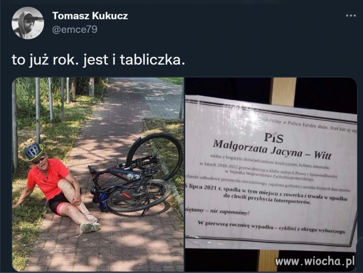 To już rok. jest i tabliczka