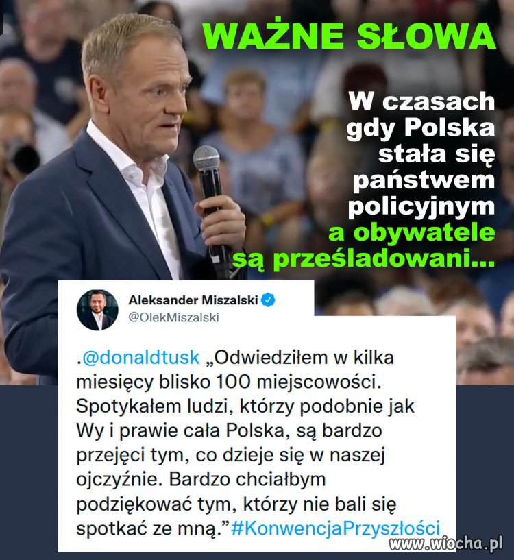 Podziękowania Tuska