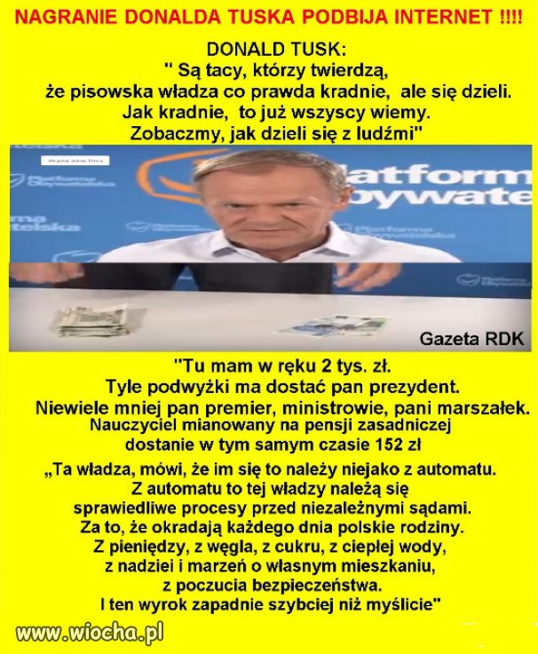 "Kradną, ale się dzielą"... z Rydzykiem i kasa partii PiSu!