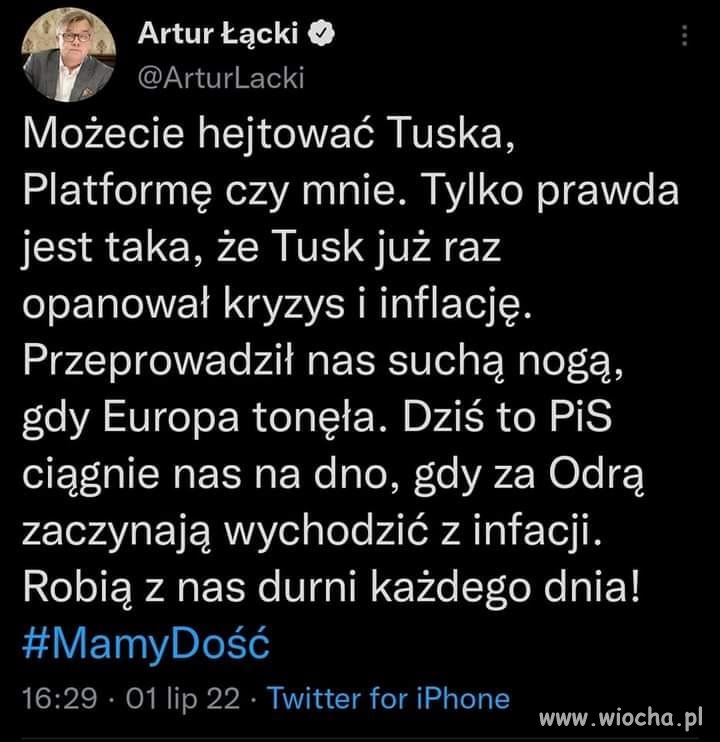 Tusk na trudne czasy 
