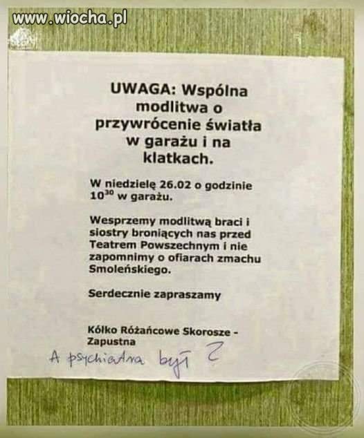 Modły o światło