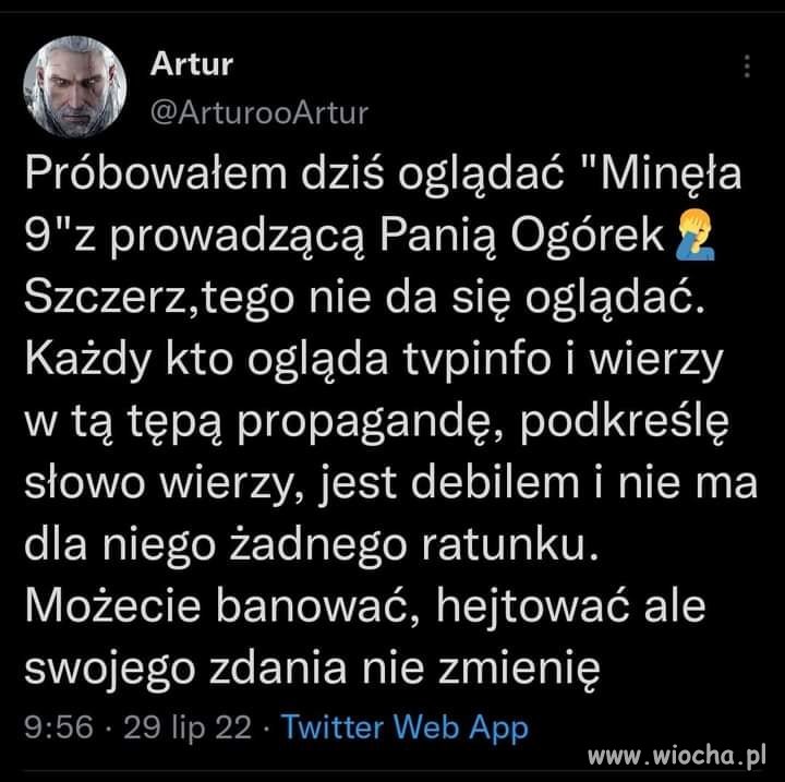 Nie oglądam kuvvizji wierzę na słowo