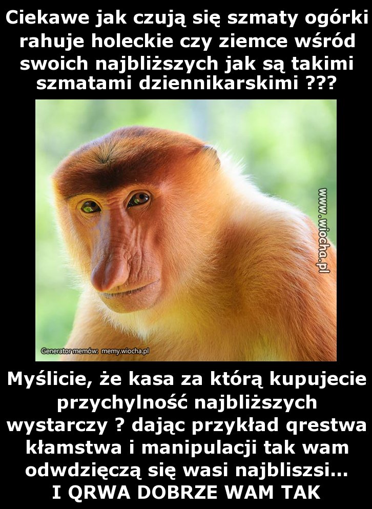 Ciekawe jak czują się szmaty ogórki rahuje