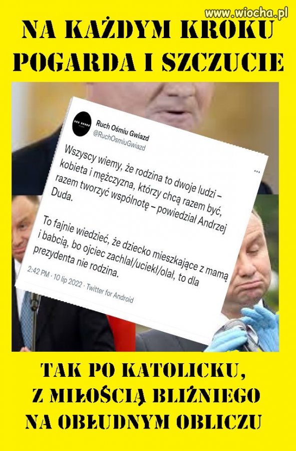 Osobnik miałki, małostkowy i trywialny...