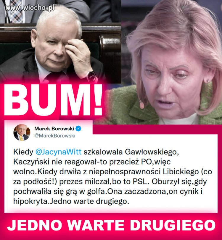 Dwa karły moralne i intelektualne